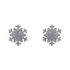 Erstwilder Essentials Snowflake - Glitter Resin Stud Earring - Silver EE0019-SG7200