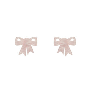 Erstwilder Essentials Bow Ripple Resin Stud Earrings - Pink AG1EE12