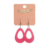 Erstwilder Essentials Teardrop Bubble Resin Drop Earrings - Pink EE1001-BU2000