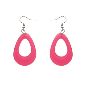 Erstwilder Essentials Teardrop Bubble Resin Drop Earrings - Pink EE1001-BU2000