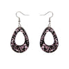 Erstwilder Essentials Teardrop Chunky Glitter Resin Drop Earrings - Pink EE1001-CG2000
