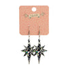 Erstwilder Essentials Starburst Chunky Glitter Resin Drop Earrings - Holographic Silver EE1002-CG0272