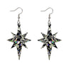 Erstwilder Essentials Starburst Chunky Glitter Resin Drop Earrings - Holographic Silver EE1002-CG0272