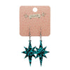 Erstwilder Essentials Starburst Chunky Glitter Resin Drop Earrings - Teal EE1002-CG4400