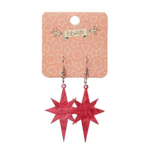 Erstwilder Essentials Starburst Ripple Resin Drop Earrings - Pink EE1002-RI2000
