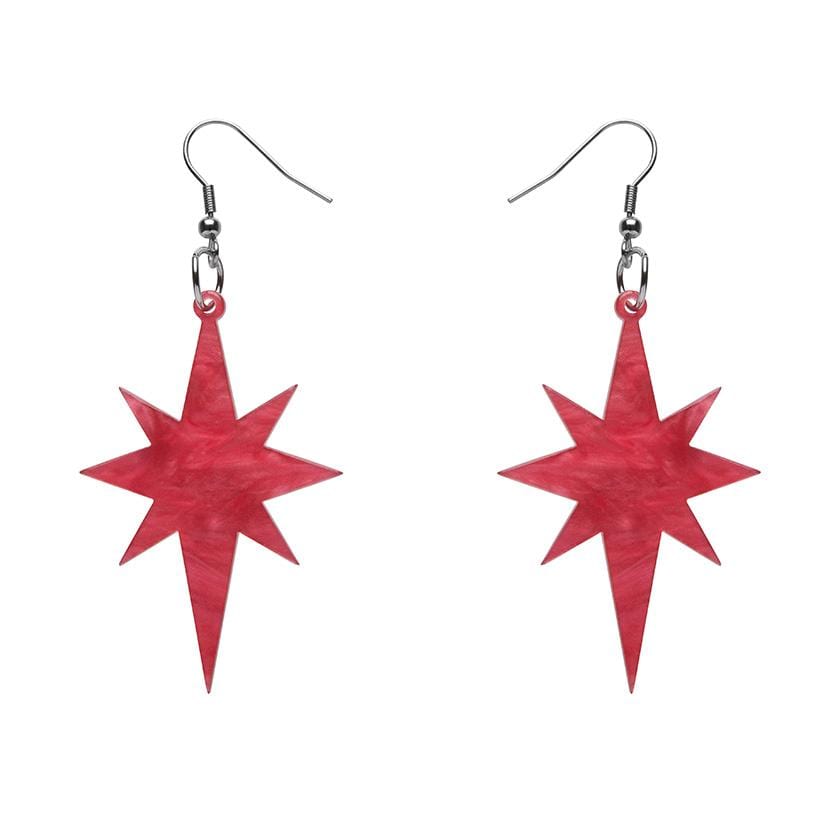 Erstwilder Essentials Starburst Ripple Resin Drop Earrings - Pink EE1002-RI2000