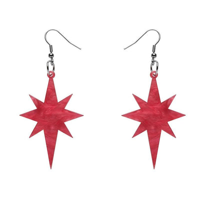 Erstwilder Essentials Starburst Ripple Resin Drop Earrings - Pink EE1002-RI2000