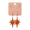 Erstwilder Essentials Starburst Ripple Resin Drop Earrings - Orange EE1002-RI6100