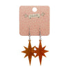 Erstwilder Essentials Starburst Ripple Resin Drop Earrings - Gold EE1002-RI6500