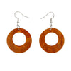 Erstwilder Essentials Circle Ripple Resin Drop Earrings -Gold EE1004-RI6500