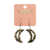 Erstwilder Essentials Crescent Moon Chunky Glitter Resin Drop Earrings - Gold EE1006-CG6500