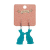 Erstwilder Essentials Bunny Bubble Resin Drop Earrings - Teal EE1007-BU4400
