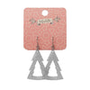 Erstwilder Essentials Tree Glitter Resin Drop Earrings - Silver EE1010-SG7200
