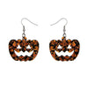 Erstwilder Essentials Pumpkin Chunky Glitter Resin Drop Earrings - Orange EE1013-CG6100