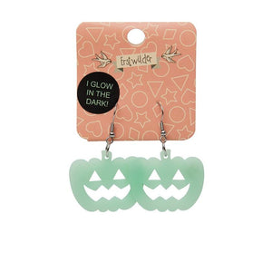 Erstwilder Essentials Pumpkin Glow in the Dark Resin Drop Earrings EE1013-GD8800