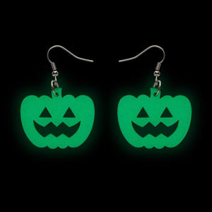 Erstwilder Essentials Pumpkin Glow in the Dark Resin Drop Earrings EE1013-GD8800