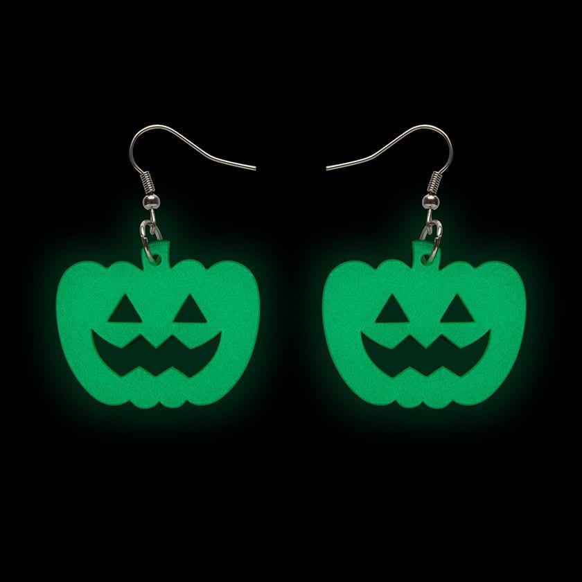 Erstwilder Essentials Pumpkin Glow in the Dark Resin Drop Earrings EE1013-GD8800