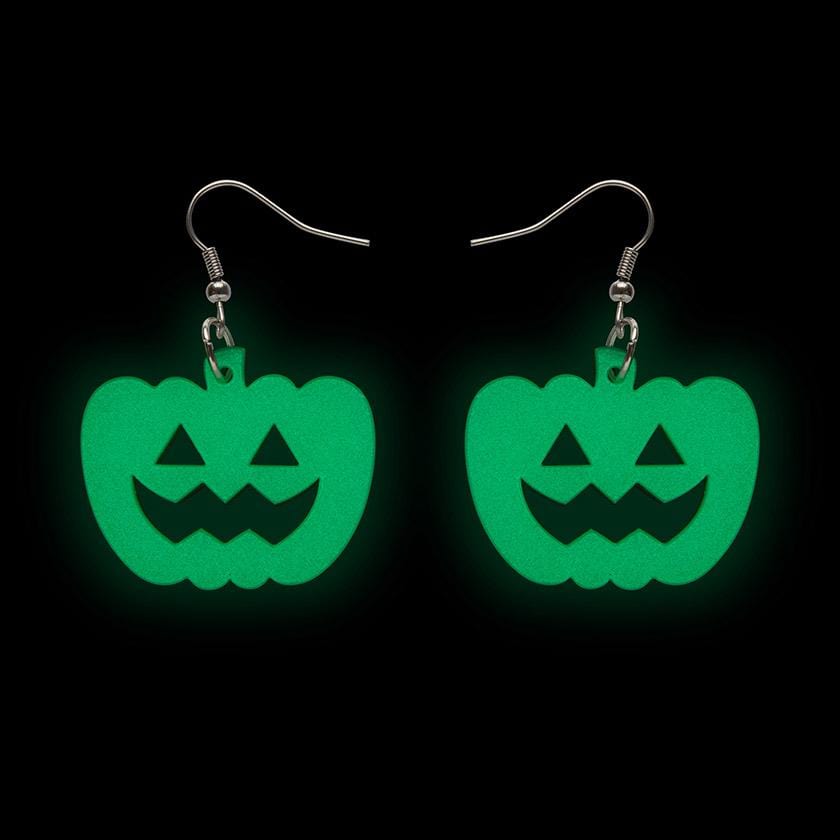 Erstwilder Essentials Pumpkin Glow in the Dark Resin Drop Earrings EE1013-GD8800
