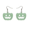 Pumpkin Glow in the Dark Resin Drop Earrings