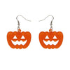 Erstwilder Essentials Pumpkin Glitter Resin Drop Earrings - Orange EE1013-SG6100