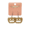 Erstwilder Essentials Pumpkin Glitter Resin Drop Earrings - Gold EE1013-SG6500