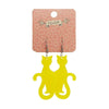 Erstwilder Essentials Sitting Cat Bubble Resin Drop Earrings - Yellow EE1017-BU6000