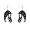 Fossil Chunky Glitter Resin Drop Earrings - White