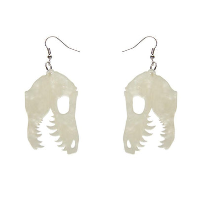 Erstwilder Essentials Fossil Ripple Resin Drop Earrings - Cream EE1018-RI8100