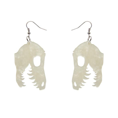 Erstwilder Essentials Fossil Ripple Resin Drop Earrings - Cream EE1018-RI8100