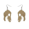 Erstwilder Essentials Fossil Glitter Resin Drop Earrings - Gold EE1018-SG6500