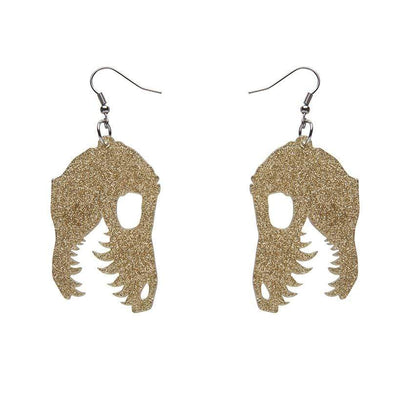 Erstwilder Essentials Fossil Glitter Resin Drop Earrings - Gold EE1018-SG6500
