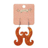 Erstwilder Essentials Nouveau Ripple Resin Drop Earrings - Orange EE1021-RI6100