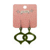 Bauble Ripple Resin Drop Earrings - Green