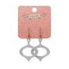 Erstwilder Essentials Bauble Glitter Resin Drop Earrings - Silver EE1029-SG7200