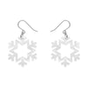 Erstwilder Essentials Snowflake - Ripple Resin Drop Earring - White EE1030-RI8000