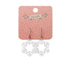 Erstwilder Essentials Snowflake - Ripple Resin Drop Earring - White EE1030-RI8000