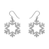 Erstwilder Essentials Snowflake - Glitter Resin Drop Earring - Silver EE1030-SG7200