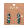 Seahorse Textured Resin Drop Earrings - Blue  -  Erstwilder  -  Quirky Resin and Enamel Accessories