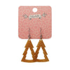 Erstwilder Essentials Tree Glitter Resin Drop Earrings - Gold EE1010-SG6500