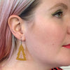 Erstwilder Essentials Tree Glitter Resin Drop Earrings - Gold EE1010-SG6500