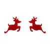 Erstwilder Essentials Reindeer Ripple Resin Stud Earrings - Red EE0017-RI1000