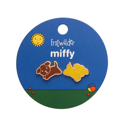Erstwilder Snuffy Enamel Stud Earrings EGAT104