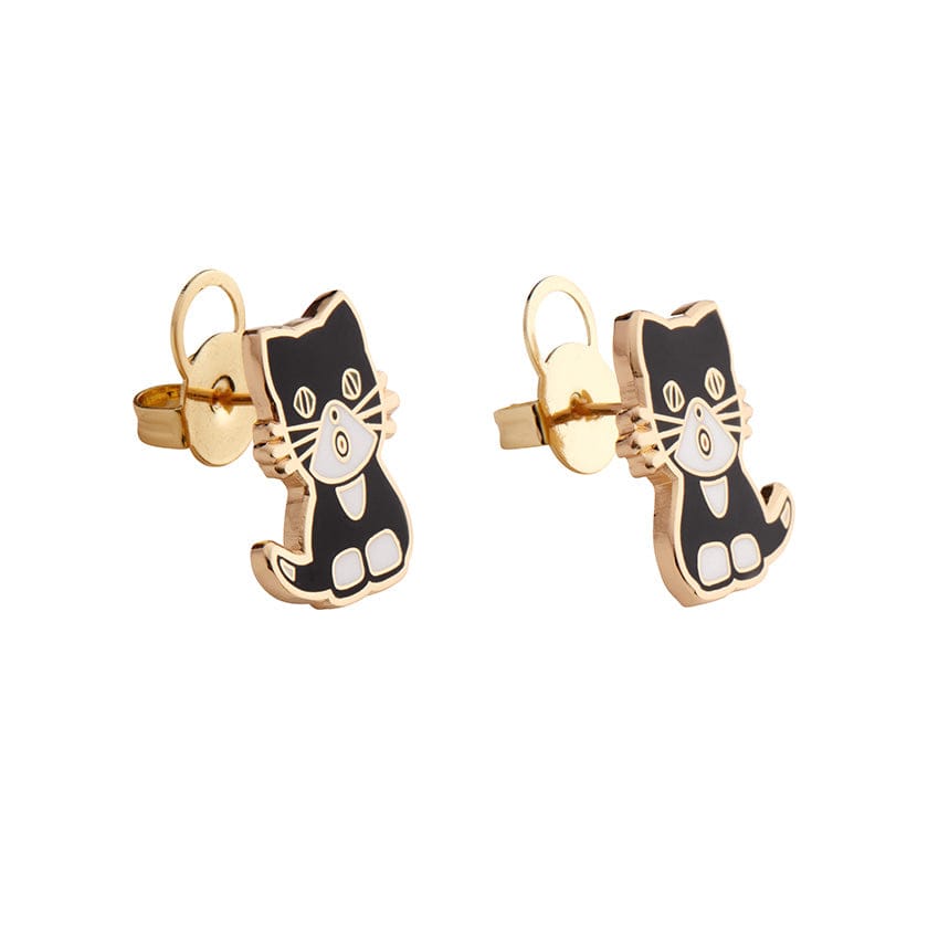 Erstwilder Miffy's Kitten Enamel Stud Earrings EGAT105