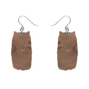 Feather Dress Drop Earrings  -  Erstwilder  -  Quirky Resin and Enamel Accessories