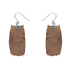 Feather Dress Drop Earrings