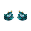 Pod Dweller Stud Earrings  -  Erstwilder  -  Quirky Resin and Enamel Accessories