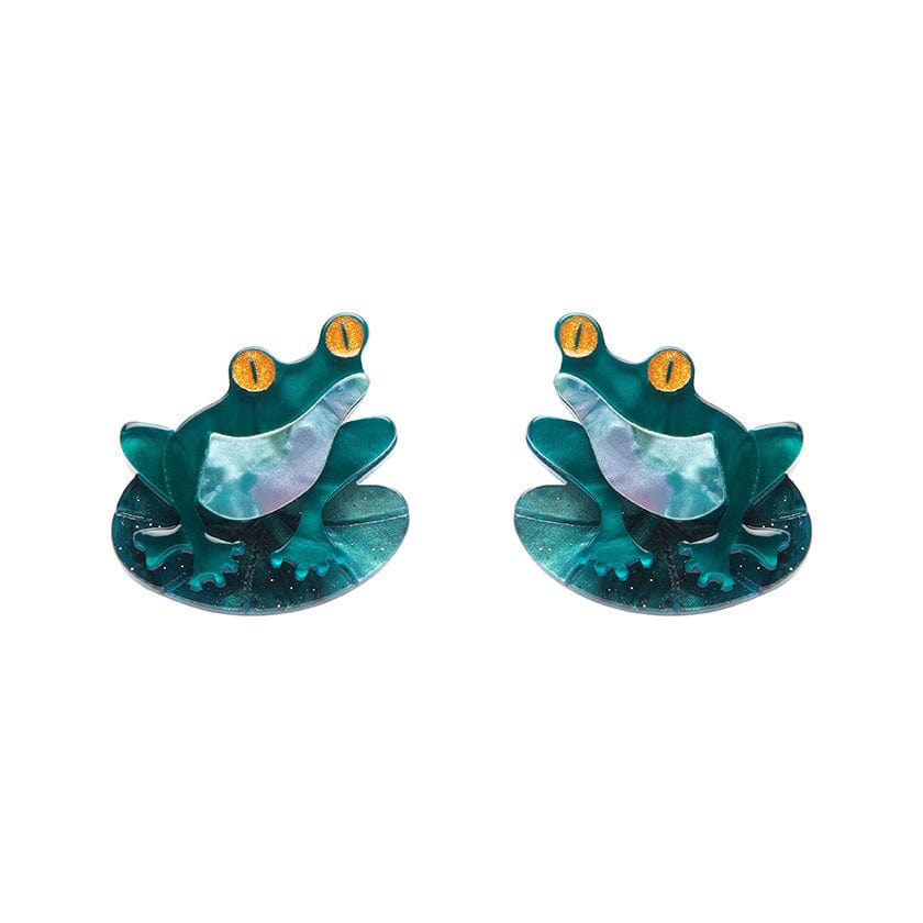 Pod Dweller Stud Earrings  -  Erstwilder  -  Quirky Resin and Enamel Accessories