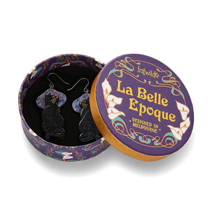 Le Chat Miaule Drop Earrings  -  Erstwilder  -  Quirky Resin and Enamel Accessories