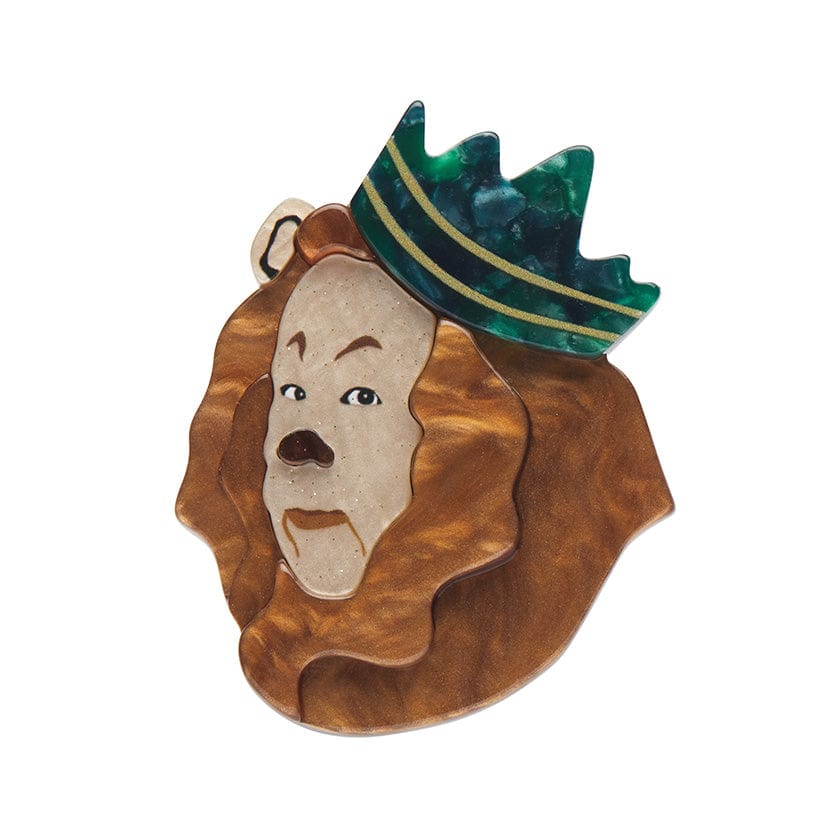 Cowardly Lion Brooch Erstwilder
