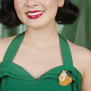 Erstwilder Cowardly Lion Brooch AG1BH09